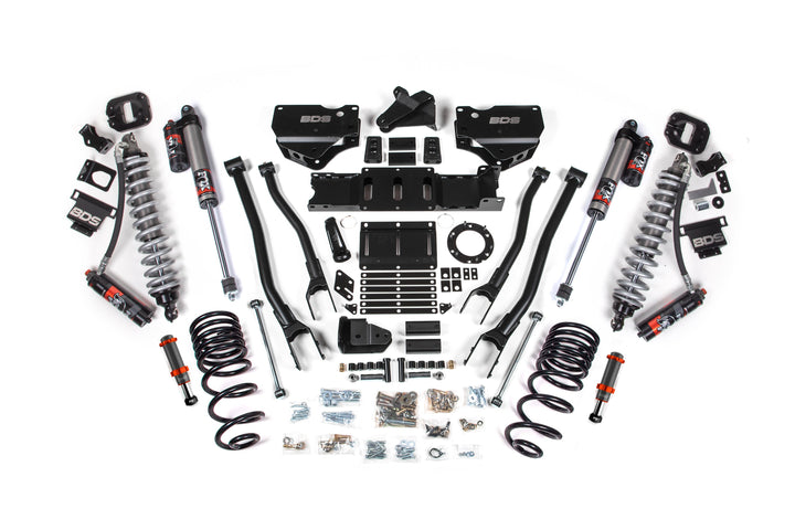 BDS Suspension 4 Inch Lift Kit w/ 4-Link FOX 2.5 Coil-Over Conversion - Performance Elite Ram 2500 2019-2024 4WD Diesel - FOX 2.0 Hydro Bump Stop / FOX 2.5 Performance Elite