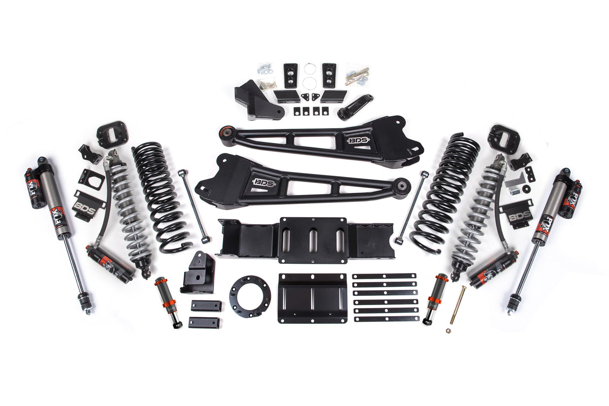 BDS Suspension 6 Inch Lift Kit w/ Radius Arm FOX 2.5 Coil-Over Conversion - Performance Elite Ram 2500 2019-2024 4WD Diesel - FOX 2.0 Hydro Bump Stop / FOX 2.5 Performance Elite