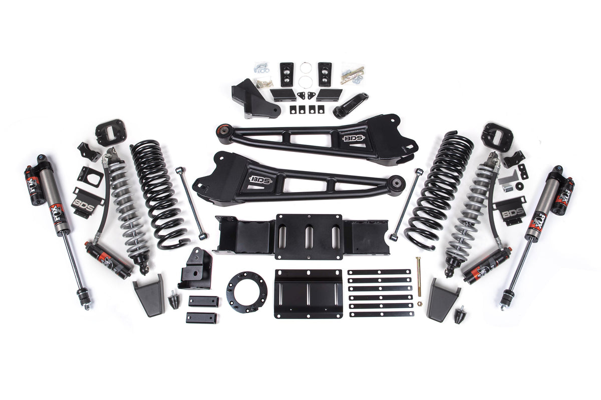 BDS Suspension 6 Inch Lift Kit w/ Radius Arm FOX 2.5 Coil-Over Conversion - Performance Elite Ram 2500 2019-2024 4WD Diesel - Rubber Bump Stop / FOX 2.5 Performance Elite