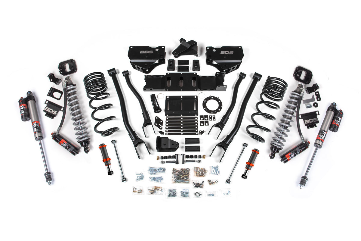 BDS Suspension 6 Inch Lift Kit w/ 4-Link FOX 2.5 Coil-Over Conversion - Performance Elite Ram 2500 2019-2024 4WD Diesel - FOX 2.0 Hydro Bump Stop / FOX 2.5 Performance Elite