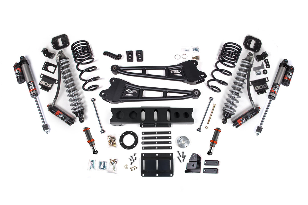 BDS Suspension 4 Inch Lift Kit w/ Radius Arm FOX 2.5 Coil-Over Conversion - Performance Elite Ram 2500 2014-2018 4WD Diesel - FOX 2.0 Hydro Bump Stop / FOX 2.5 Performance Elite