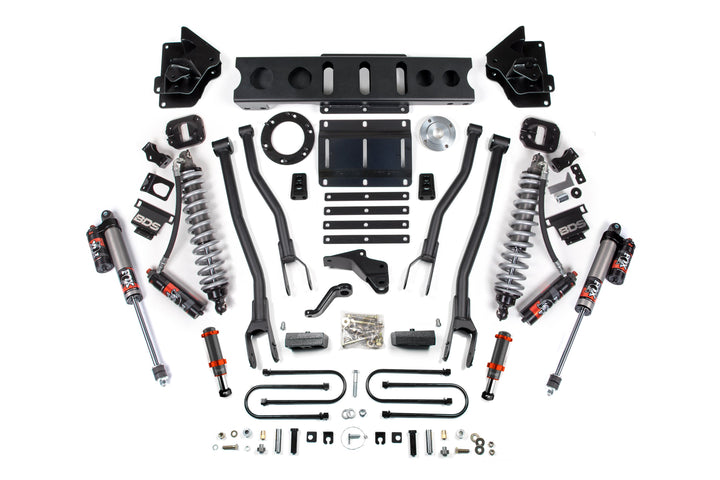 BDS Suspension 4 Inch Lift Kit w/ 4-Link FOX 2.5 Coil-Over Conversion - Performance Elite Ram 3500 2013-2018 4WD Diesel - FOX 2.0 Hydro Bump Stop / 6 Bolt / FOX 2.5 Performance Elite