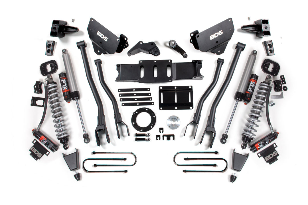 BDS Suspension 6 Inch Lift Kit w/ 4-Link FOX 2.5 Coil-Over Conversion - Performance Elite Ram 3500 2013-2018 4WD Diesel