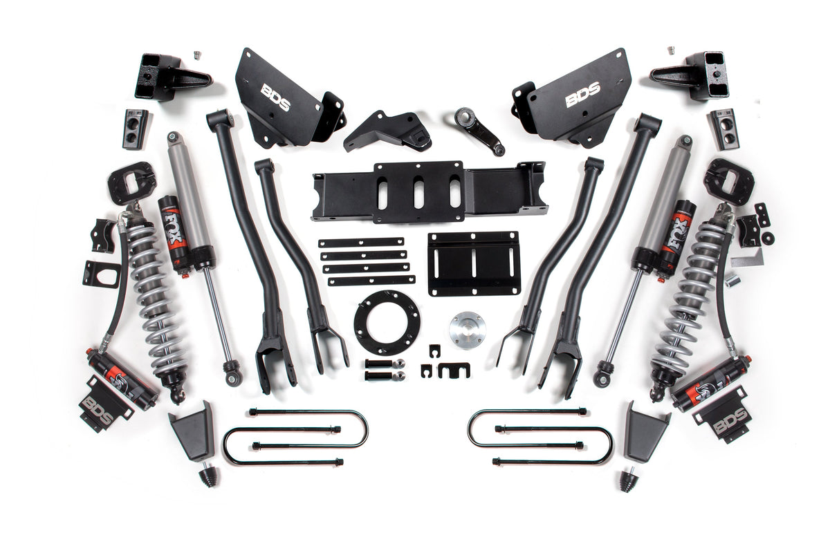 BDS Suspension 6 Inch Lift Kit w/ 4-Link FOX 2.5 Coil-Over Conversion - Performance Elite Ram 3500 2013-2018 4WD Diesel