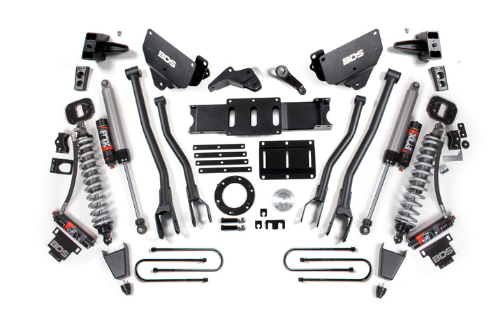 BDS Suspension 6 Inch Lift Kit w/ 4-Link FOX 2.5 Coil-Over Conversion - Performance Elite Ram 3500 2013-2018 4WD Diesel