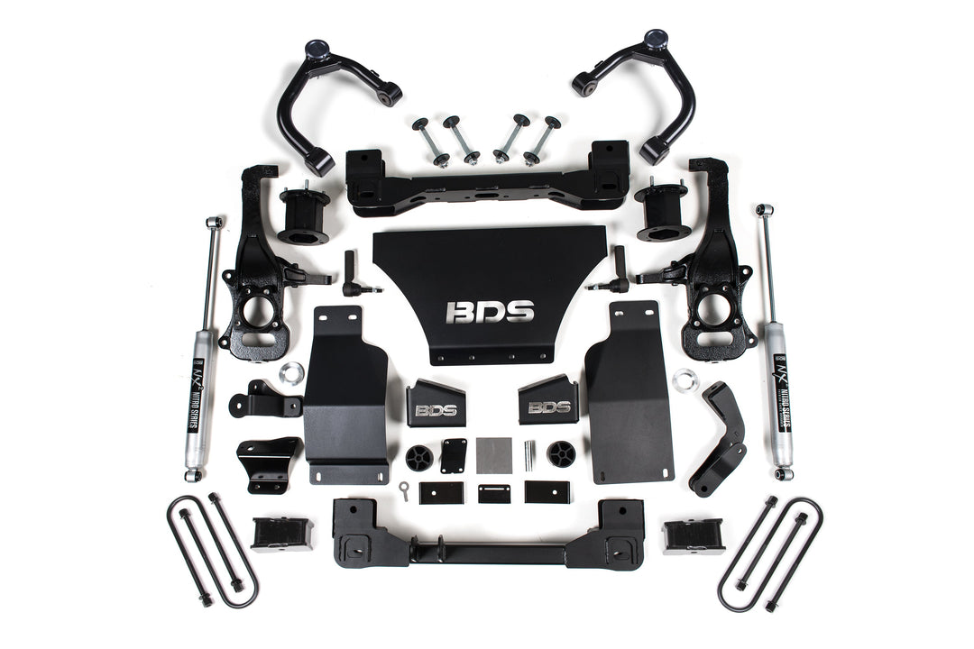 BDS Suspension 4 Inch Lift Kit Chevy Silverado or GMC Sierra 1500 2025-2026 4WD Gas