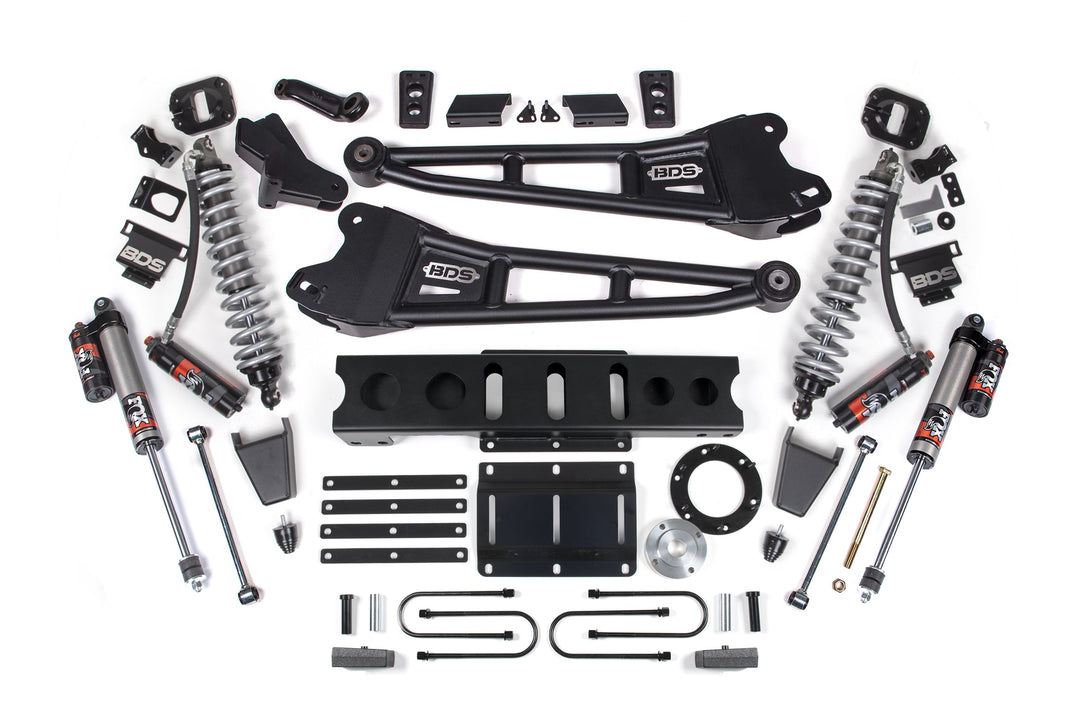 BDS Suspension 4 Inch Lift Kit w/ Radius Arm FOX 2.5 Coil-Over Conversion - Performance Elite Ram 3500 2013-2018 4WD Diesel