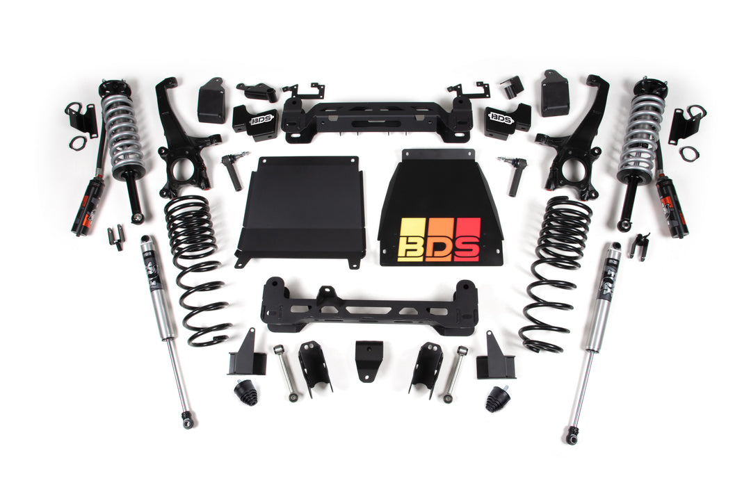 BDS Suspension 5 Inch Lift Kit Toyota Tundra 2022-2026 4WD - FOX 2.5 Performance Elite Coil-Over / FOX 2.0 Performance Series Shock