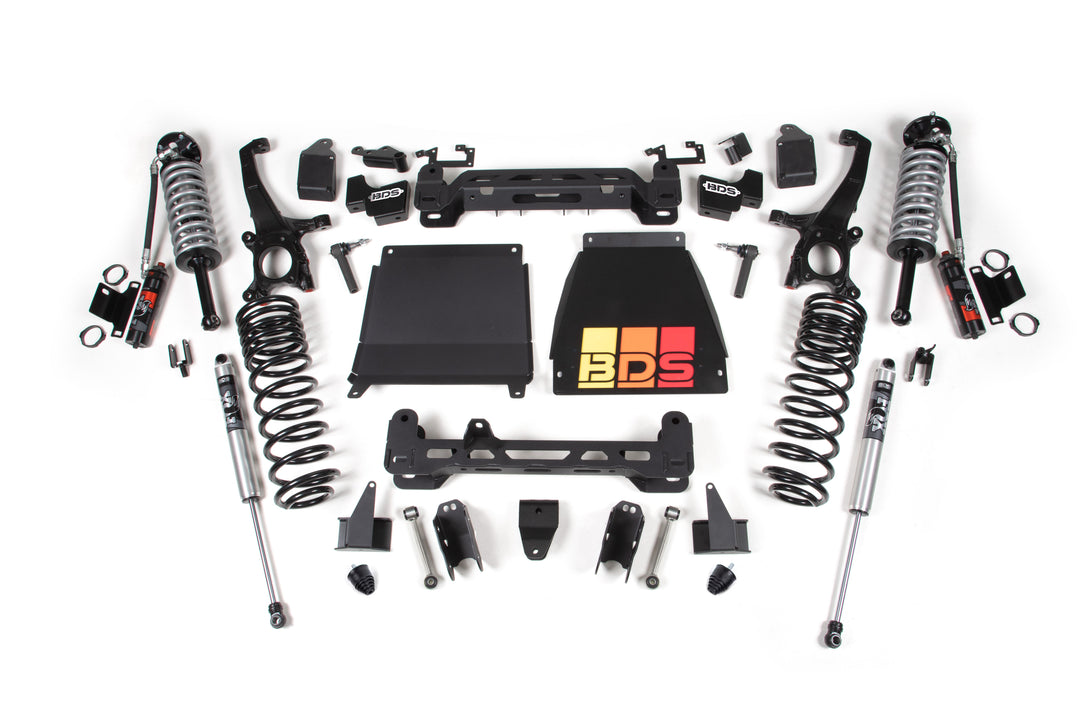 BDS Suspension 7 Inch Lift Kit Toyota Tundra 2022-2026 4WD - FOX 2.5 Performance Elite Coil-Over / FOX 2.0 Performance Series Shock