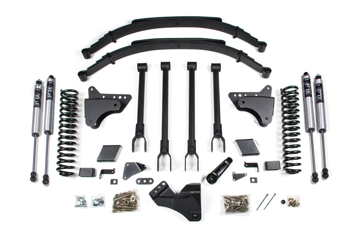 BDS Suspension 8 Inch Lift Kit 4-Link Conversion Ford F250/F350 Super Duty 2011-2016 4WD Gas - FOX 2.0 Performance Series
