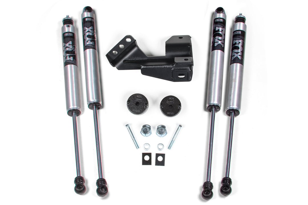 BDS Suspension 2 Inch Leveling Kit Coil Spacer Ford F250/F350 Super Duty 2017-2019 4WD - FOX 2.0 Performance Series