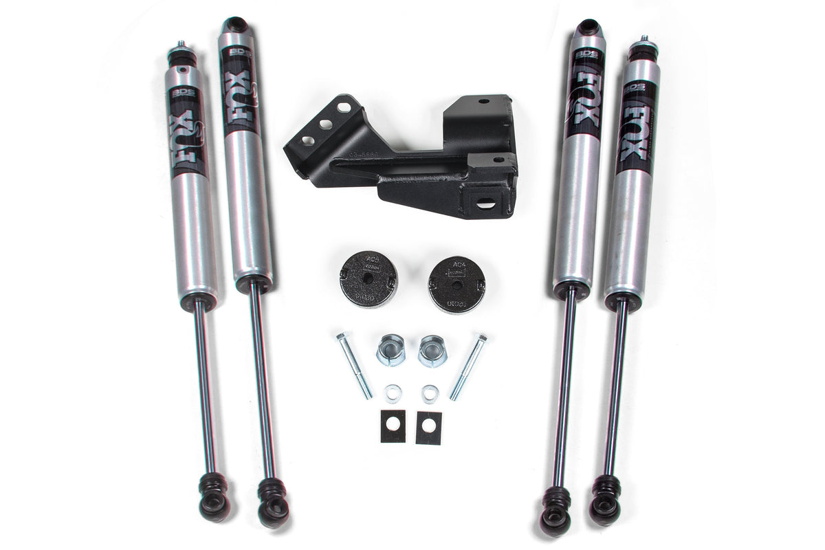 BDS Suspension 2 Inch Leveling Kit Coil Spacer Ford F250/F350 Super Duty 2017-2019 4WD - FOX 2.0 Performance Series
