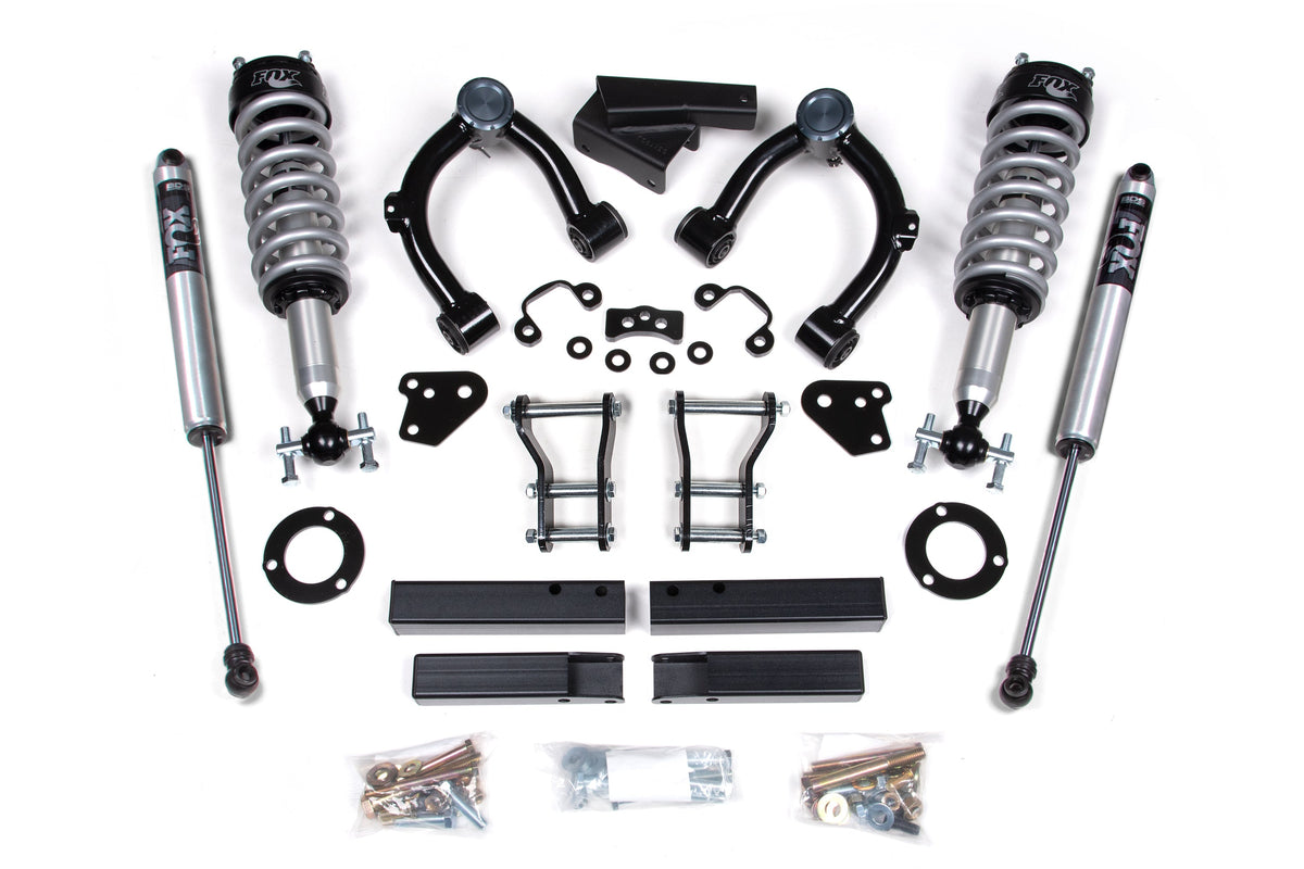 BDS Suspension 3.5 Inch Lift Kit FOX 2.0 Coil-Over Ford Ranger 2019-2023 4WD - Cast Aluminum