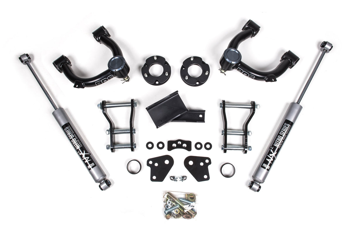 BDS Suspension 3.5 Inch Lift Kit Ford Ranger 2019-2023 4WD - NX2 Nitro Series / Cast Aluminum