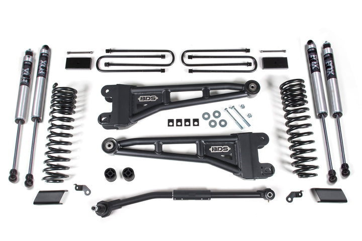BDS Suspension 3 Inch Lift Kit w/ Radius Arm Ford F250/F350 Super Duty 2020-2022 4WD Diesel - FOX 2.0 Performance Series