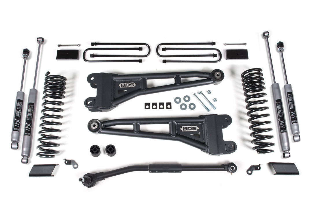 BDS Suspension 3 Inch Lift Kit w/ Radius Arm Ford F250/F350 Super Duty 2020-2022 4WD Diesel - NX2 Nitro Series