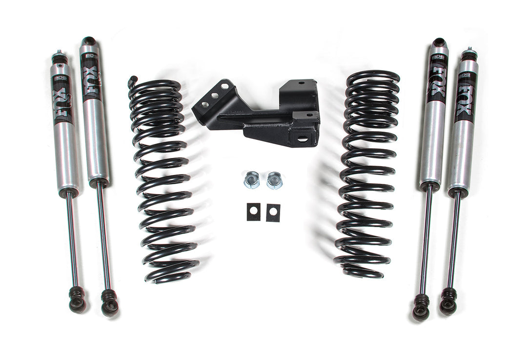 BDS Suspension 1-2 Inch Leveling Kit Performance Spring Ford F250/F350 Super Duty (1 Inch Lift: 17-19) (2 Inch Lift: 20-26) 4WD Diesel &amp; Gas - FOX 2.0 Performance Series