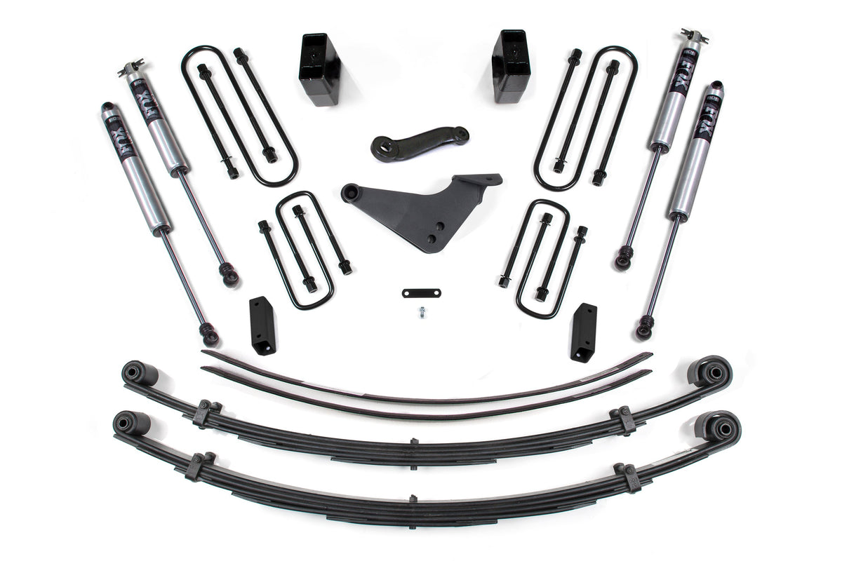BDS Suspension 6 Inch Lift Kit Ford Excursion 2000-2005 4WD - Block Kit and Add-A-Leaf / FOX 2.0 Performance Series
