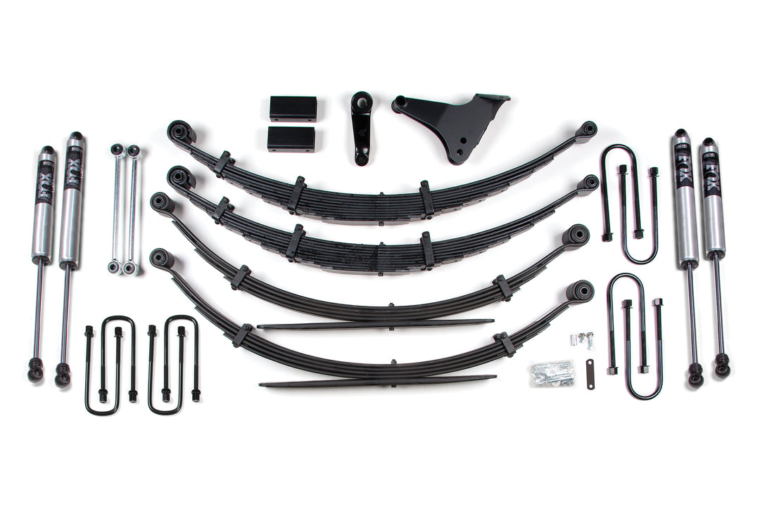 BDS Suspension 6 Inch Lift Kit Ford F250/F350 Super Duty 1999-2004 4WD - Square - Mfg Prior to 2-28-99 / Leaf Springs / FOX 2.0 Performance Series