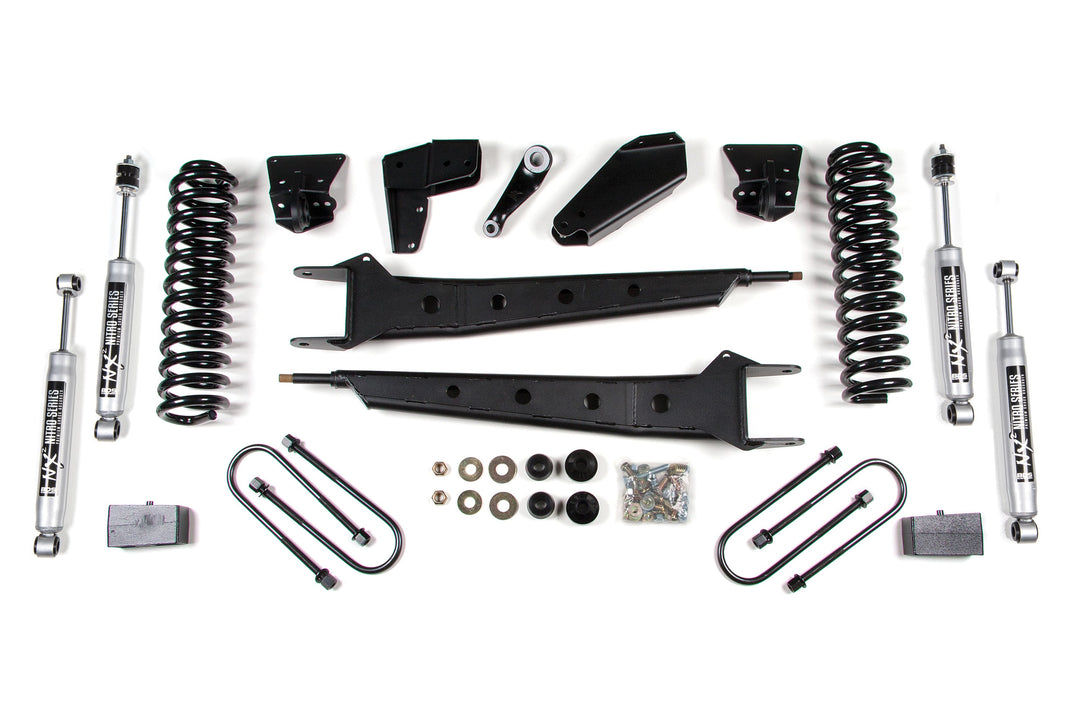 BDS Suspension 4 Inch Lift Kit w/ Radius Arm Ford F100/F150 1980-1996 4WD - 2 Inch Block Kit