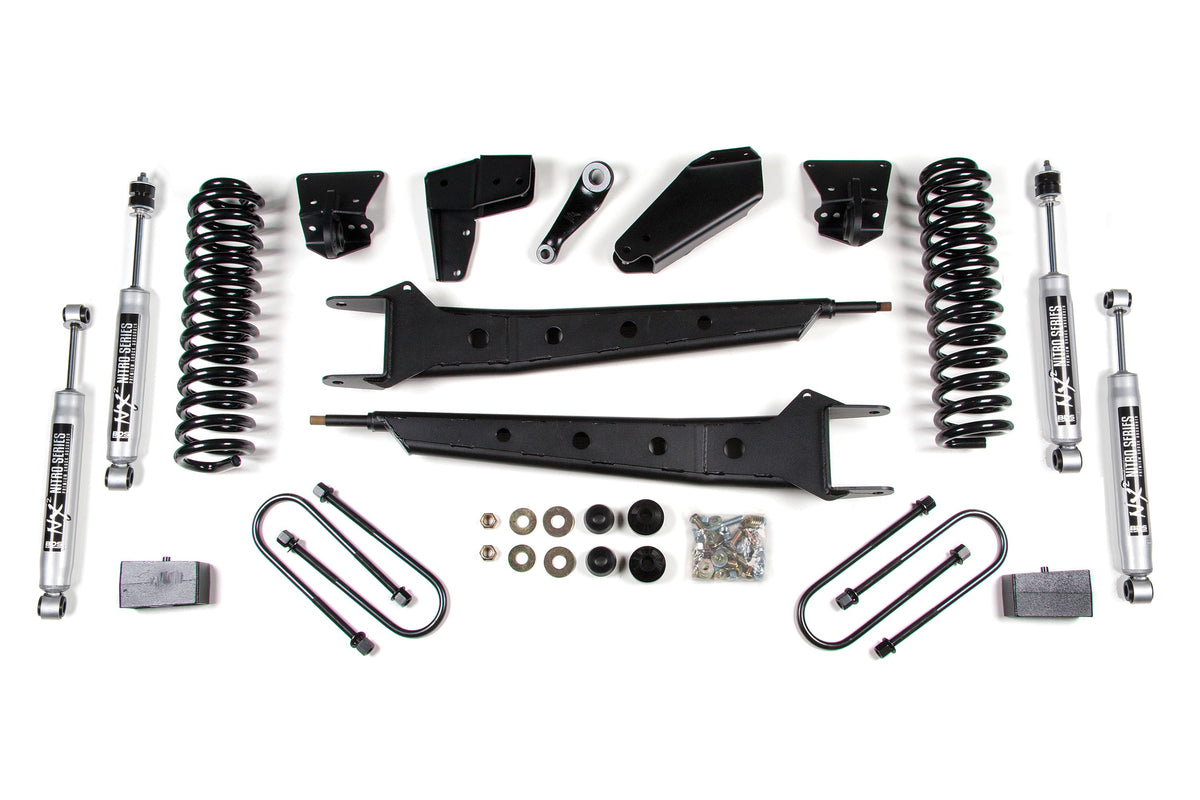 BDS Suspension 4 Inch Lift Kit w/ Radius Arm Ford F100/F150 1980-1996 4WD - 2 Inch Block Kit