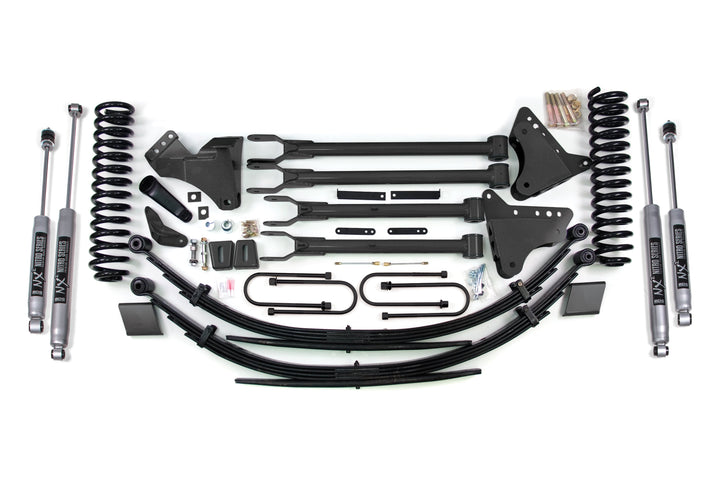 BDS Suspension 8 Inch Lift Kit w/ 4-Link Ford F250/F350 Super Duty 2008-2010 4WD Gas - NX2 Nitro Series