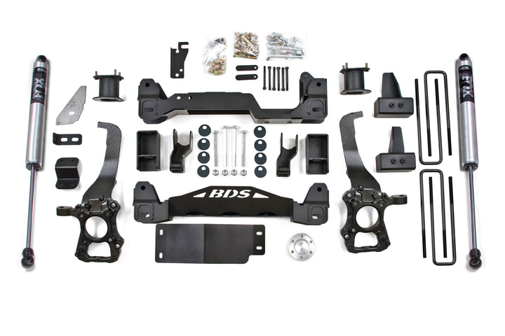 BDS Suspension 4 Inch Lift Kit Ford F150 2009-2013 4WD - FOX 2.0 Performance Series