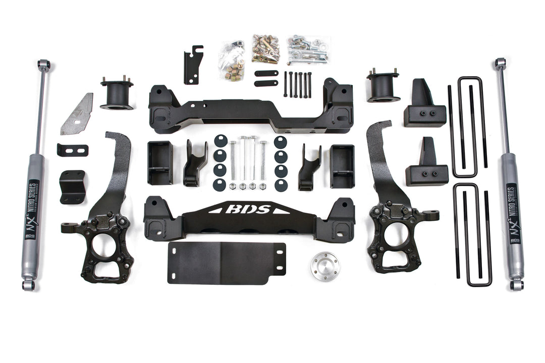 BDS Suspension 4 Inch Lift Kit Ford F150 2014 4WD - 4 Inch Block Kit / NX2 Nitro Series