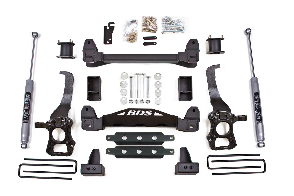 BDS Suspension 6 Inch Lift Kit Ford F150 2009-2013 2WD - NX2 Nitro Series