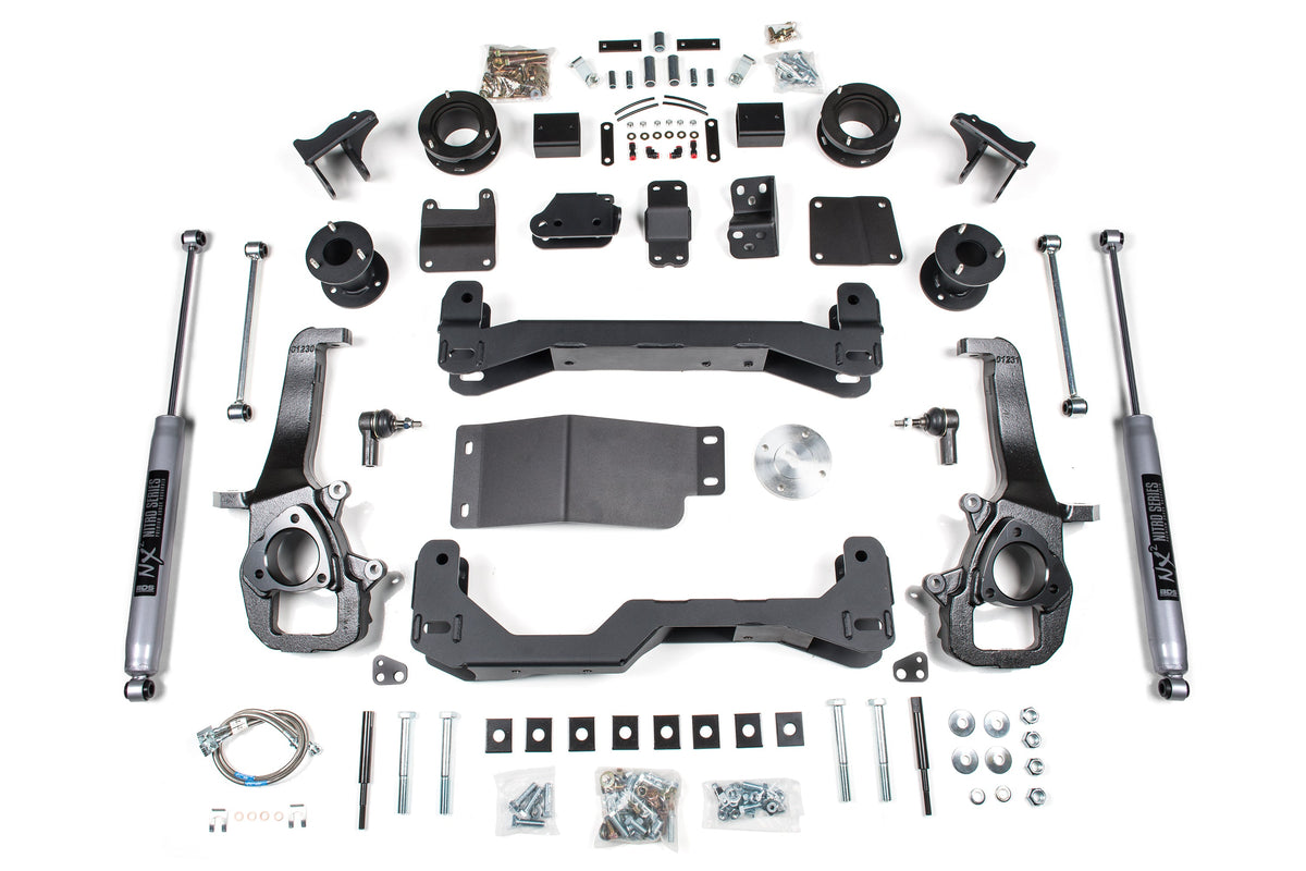 BDS Suspension 4 Inch Lift Kit Ram 1500 w/ Air Ride 2013-2018 4WD - NX2 Nitro Series