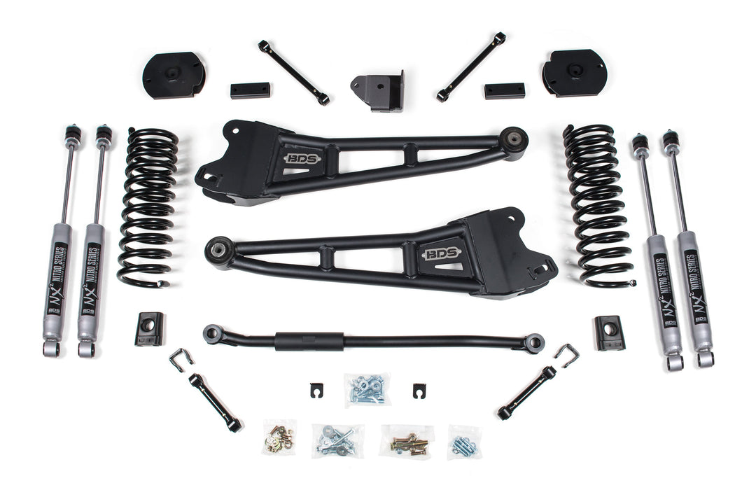 BDS Suspension 3 Inch Lift Kit w/ Radius Arm Ram 2500 2014-2018 &amp; 2025-2027 4WD Diesel - NX2 Nitro Series