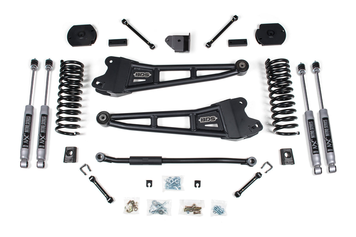 BDS Suspension 3 Inch Lift Kit w/ Radius Arm Ram 2500 2014-2018 & 2025-2027 4WD Diesel - NX2 Nitro Series
