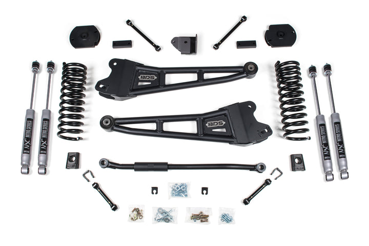 BDS Suspension 3 Inch Lift Kit w/ Radius Arm Ram 2500 2014-2018 &amp; 2025-2027 4WD Diesel - NX2 Nitro Series