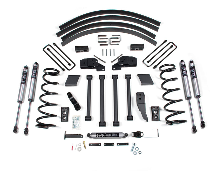BDS Suspension 5 Inch Lift Kit Dodge Ram 2500/3500 2000-2002 4WD - Block Kit Without Factory Overload / FOX 2.0 Performance Series