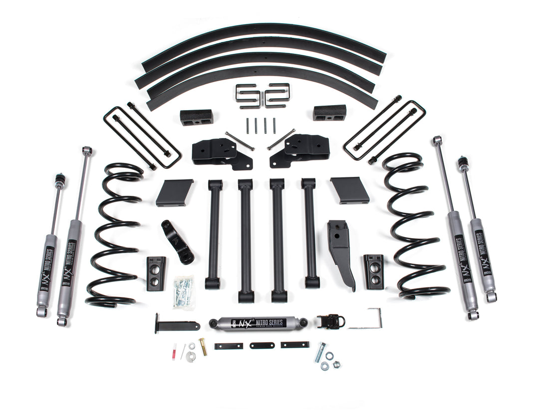 BDS Suspension 4.5 Inch Lift Kit Dodge Ram 2500/3500 1994-1999 4WD - Block Kit Without Factory Overload / NX2 Nitro Series