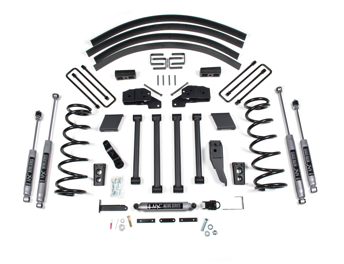 BDS Suspension 4.5 Inch Lift Kit Dodge Ram 2500/3500 1994-1999 4WD - Block Kit Without Factory Overload / NX2 Nitro Series