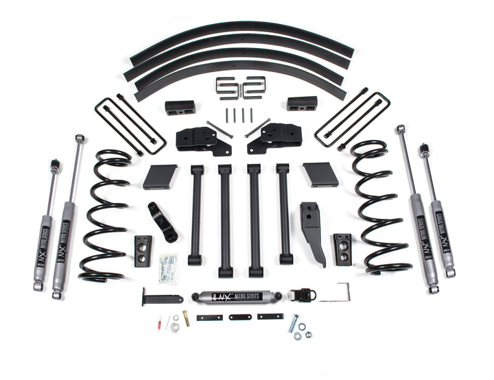 BDS Suspension 5 Inch Lift Kit Dodge Ram 2500/3500 2000-2002 4WD - Block Kit Without Factory Overload / NX2 Nitro Series