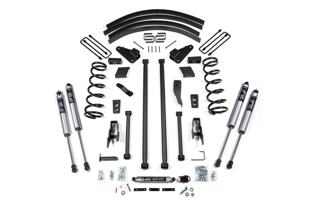 BDS Suspension 4.5 Inch Lift Kit Long Arm Conversion Dodge Ram 2500/3500 1994-1999 4WD - Block Kit Without Factory Overload / FOX 2.0 Performance Series