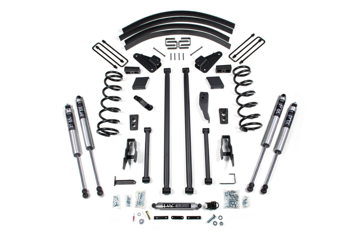 BDS Suspension 4.5 Inch Lift Kit Long Arm Conversion Dodge Ram 2500/3500 1994-1999 4WD - Block Kit Without Factory Overload / FOX 2.0 Performance Series