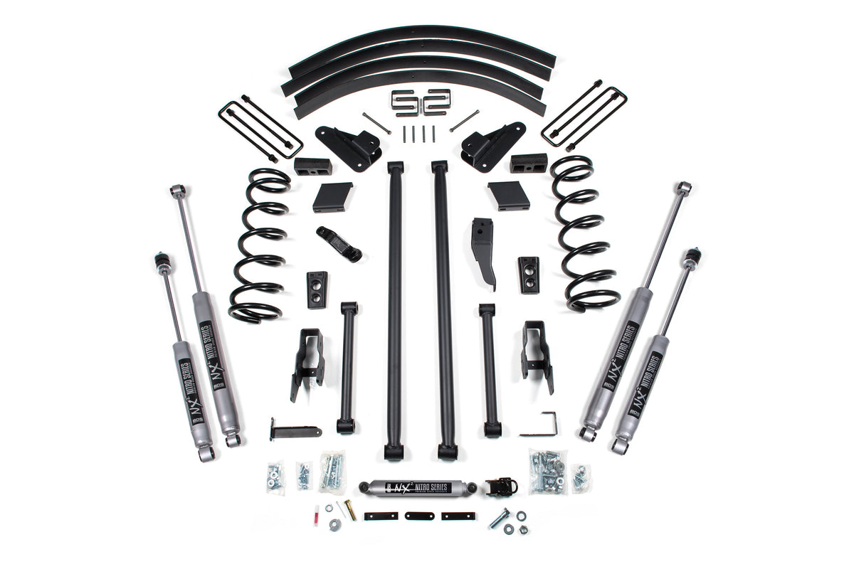 BDS Suspension 5 Inch Lift Kit Long Arm Conversion Dodge Ram 2500/3500 2000-2002 4WD - Block Kit Without Factory Overload / NX2 Nitro Series