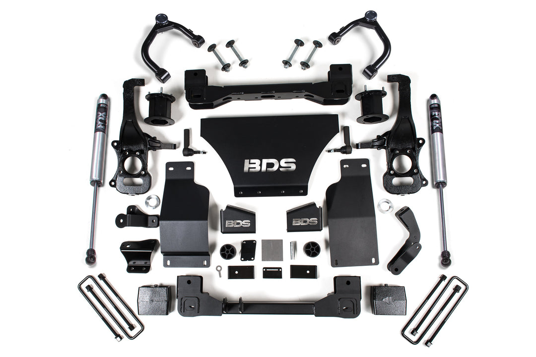 BDS Suspension 4 Inch Lift Kit Chevy Trail Boss or GMC AT4 1500 2019-2026 4WD Gas - FOX 2.0 Performance Series