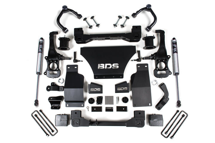 BDS Suspension 4 Inch Lift Kit Chevy Trail Boss or GMC AT4 1500 2019-2026 4WD Gas - FOX 2.0 Performance Series