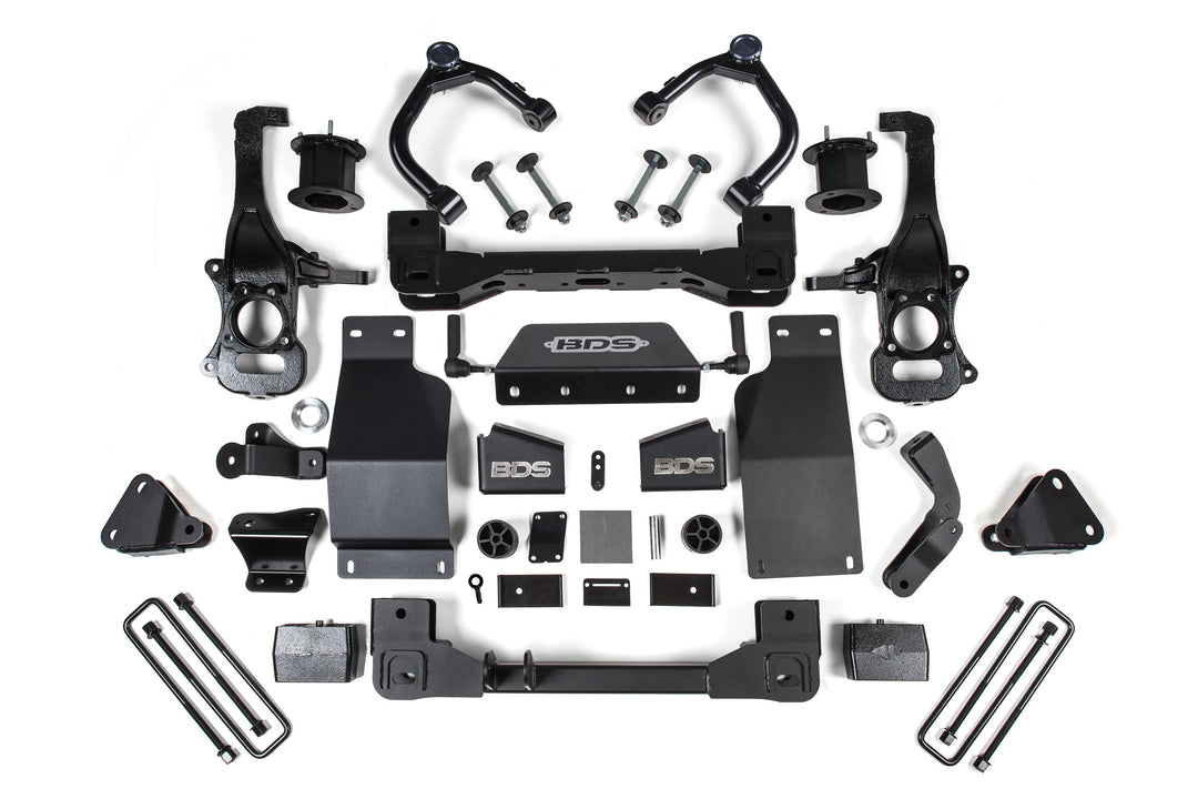 BDS Suspension 4 Inch Lift Kit Adaptive Ride Control Only Chevy Silverado High Country or GMC Denali 1500 2019-2024 4WD Diesel
