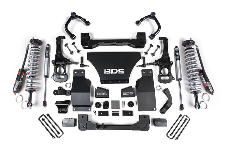 BDS Suspension 2.5 Inch Lift Kit FOX Coil-Over Chevy Trail Boss or GMC AT4 1500 2019-2024 4WD Diesel - FOX 2.5 Performance Elite Coil-Over / FOX 2.0 Performance Series Shock