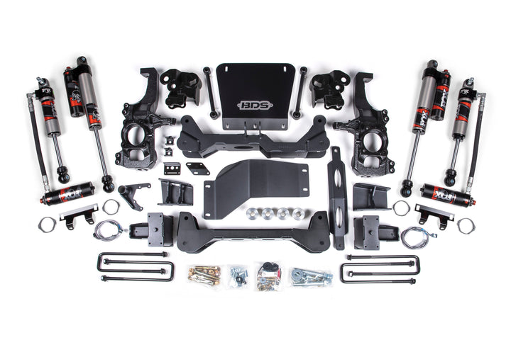 BDS Suspension 5 Inch Lift Kit FOX Performance Elite Chevy Silverado or GMC Sierra 2500HD/3500HD 2020-2026 4WD - 5 Inch Block Kit Without Overload