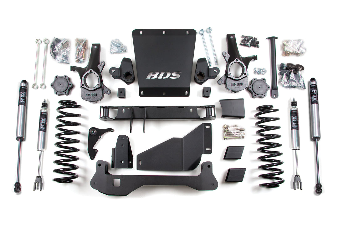 BDS Suspension 6 Inch Lift Kit Chevy/GMC Avalanche, Surburban, Tahoe, or Yukon 1500 2000-2006 4WD - FOX 2.0 Performance Series