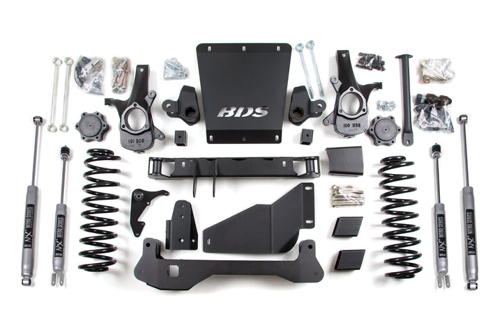 BDS Suspension 6 Inch Lift Kit Chevy/GMC Avalanche, Surburban, Tahoe, or Yukon 1500 2000-2006 4WD - NX2 Nitro Series
