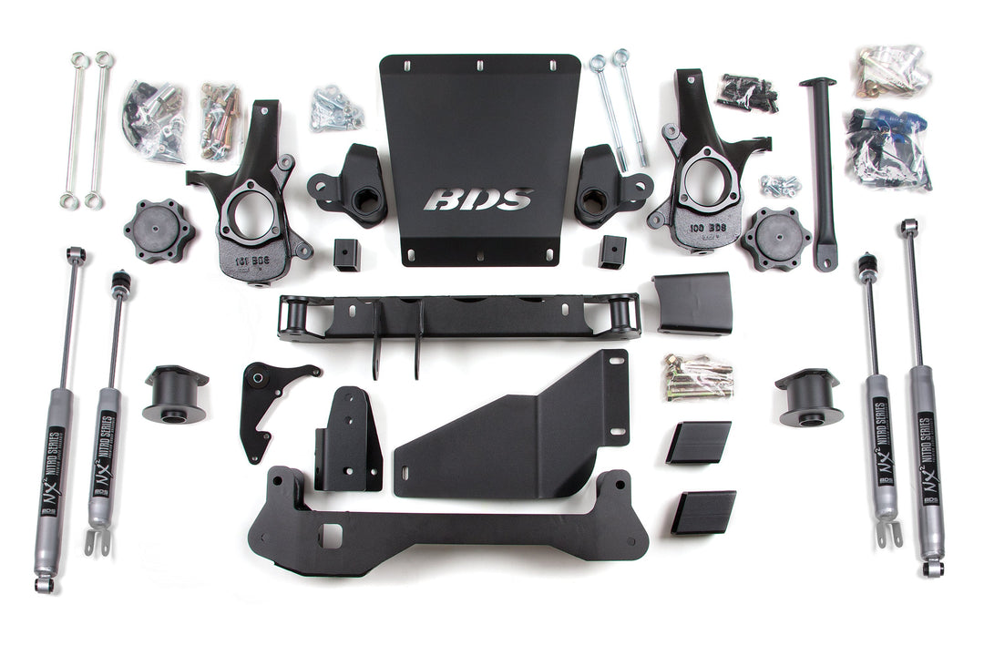 BDS Suspension 4 Inch Lift Kit Chevy/GMC Avalanche, Surburban, Tahoe, or Yukon 1500 2000-2006 4WD - NX2 Nitro Series