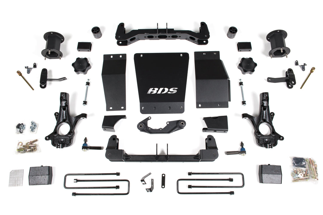 BDS Suspension 6 Inch Lift Kit GMC Sierra 1500 2014-2018 4WD Magneride Equipped - Cast Steel