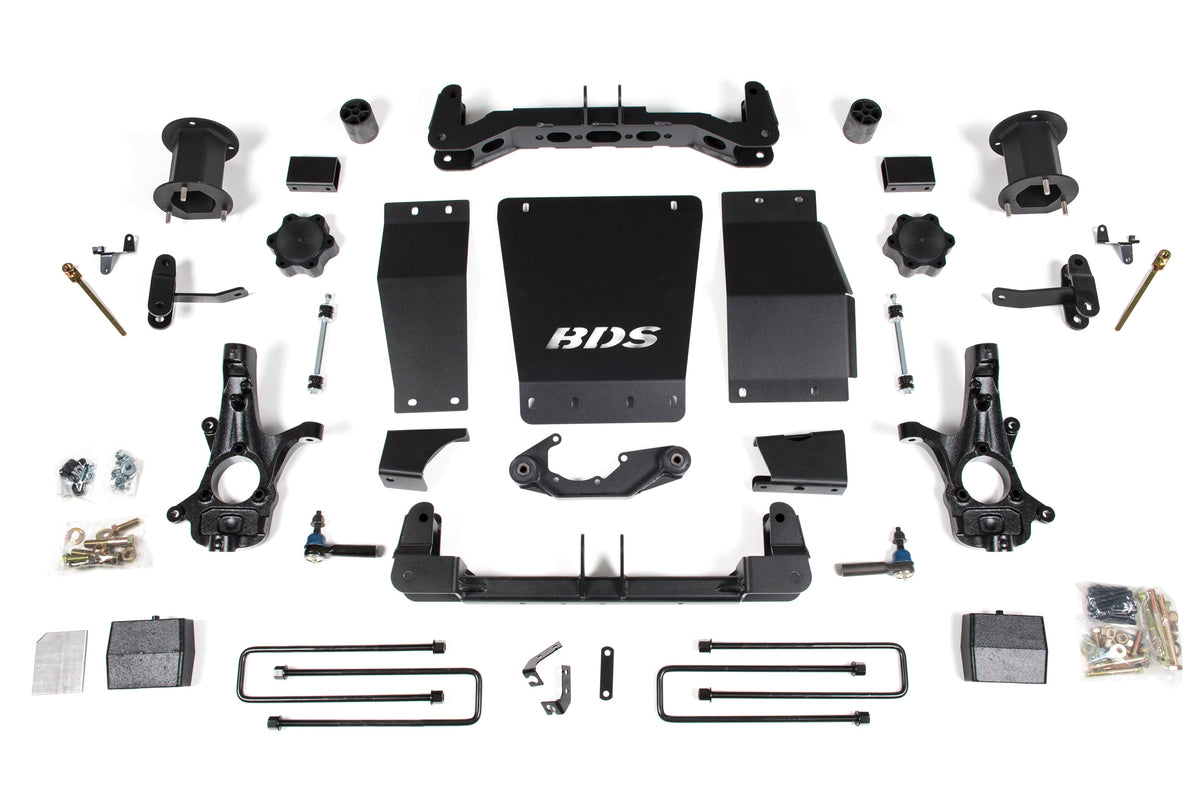 BDS Suspension 6 Inch Lift Kit GMC Sierra 1500 2014-2018 4WD Magneride Equipped - Cast Steel